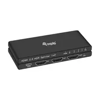 Perjungiklis Equip HDMI daliklis 2.0 2 prievadai Ultra plonas 4K/60Hz Juodas