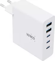 Verico kroviklis MOJO GaN 140W PD, 5 lizdų (USB-A ir USB-C) WH