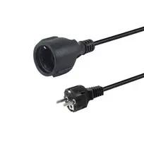 Equip maitinimo laidas CEE 7/7->CEE 7/3 St/Bu Juodas 10.00m (112183)