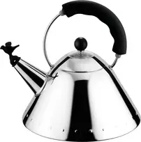 Virdulys su švilpuku Alessi 9093, juodas, tinka indukcinėms viryklėms (9093 B)