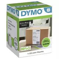 DYMO LW siuntų etiketės tik LW 4XL/5XL 104x159mm 220 vnt