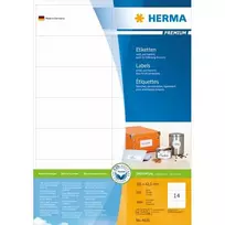 HERMA Premium etiketės A4 baltos 105x42,3 mm popierius 2800 vnt.