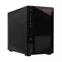 Serveris Asustor LOCKERSTOR 2 Gen2 + (AS6702T v2) NAS stalinis Intel Celeron N5105 4GB DDR4 0 TB ADM Juodas