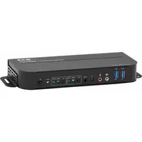 Eaton Tripp Lite serijos DisplayPort USB KVM jungiklis 2 prievadai 4K 60Hz HDR DP 1.4 USB kabeliai -