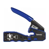Įrankis RJ45 jungties užspaudimui su automatiniu pjovimu Televes 209802