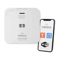 Anglies monoksido detektorius Firesco FCO-850 WF su WiFi Tuya programa