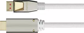 Python DisplayPort 1.4 į HDMI 2.0 kabelis nailoninis Baltas 3m
