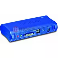 Perjungiklis TRENDnet 2 PORT DVI/USB KVM SWITCH KIT (TK-204UK) - Z010051