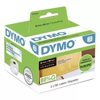 Dymo Didelės adresų etiketės 89x36mm Baltos 2093093 (12 ritinių)