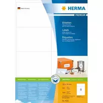 HERMA Premium etiketės A4 baltos 105x74 mm popierius 1600 vnt.