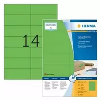 HERMA lipdukai A4 žalii 105x42,3mm matinė popierius 1400 vnt.
