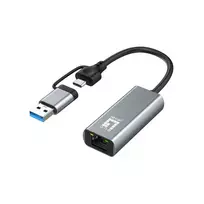 LevelOne adapteris GigaBit USB-C/-A3.0->RJ45 2.5Gbps
