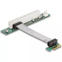Delock Adapteris PCI-E x1 į PCI 32 bitų su lanksčiu 9 cm kabeliu (41856)
