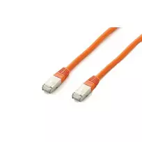 Equip Komutacinis kabelis Cat6A Plat.S/FTP 2xRJ45 20.00m oranžinė LSZH polietileno maišelis