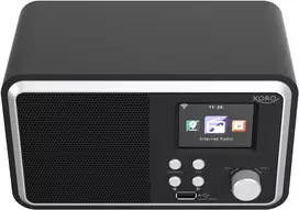 Radijas Xoro DAB 300 IR, interneto radijas, DAB+, BT, USB, UPnP, Juodas