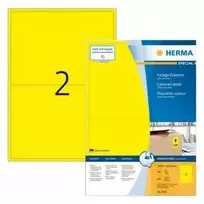 HERMA Etiketės A4 geltonos 199,6x143,5mm matinės popieriaus 1400 vnt.