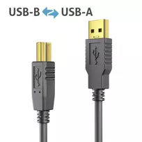 C2G Purelink DS2000-100 Aktyvus USB 2.0 laidas – A į B – 10 m – Juodas