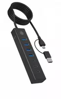 Icy Box Hub IB-HUB1737-C3 7-Port USB 3.2 Gen 1 Hub, 3x USB Type-C., 4x USB Type-A