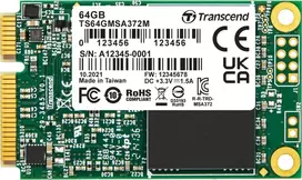 SSD diskas Transcend MSA372M 64GB mSATA SATA III