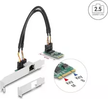Delock Adapteris M.2 su B+M raktu 1 x RJ45 2,5 Gigabit LAN