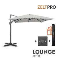 Lauko skėčiai atsparūs vejui su Solid padu (užvalkalas dovanų) Lounge Light Grey