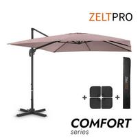 Lauko skėčiai kavinėms su padu ir užvalkalu Comfort Taupe