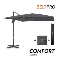 Lauko skėtis nuo saulės su Solid padu ir užvalkalu Comfort Antracito