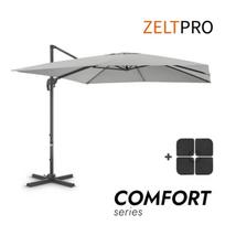 Skėtis nuo saulės terasai su padu Comfort Light Grey