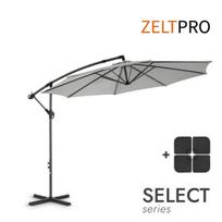 Skėtis nuo saulės terasai su padu Select Light Grey