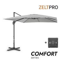 Skėtis nuo saulės terasai su Solid padu Comfort Light Grey