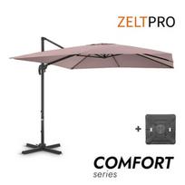 Šoninis saulės skėtis su Solid padu Comfort Taupe