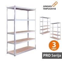 Stelažai padangoms 180x120x45 PRO (3 vnt)