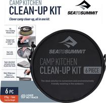 Sea To Summit Zestaw do sprzątania SEA TO SUMMIT Camp Kitchen Clean Up Kit - 6 elementów z płynem   6