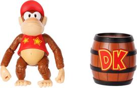 Super Mario - Diddy Kong 10 cm Figure w. Barrel (432964)