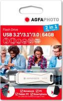 AgfaPhoto USB 3.0 2in1 64GB USB-TypeC
