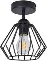 Pakabinamas šviestuvas Orno WAYA sieninis ir lubinis šviestuvas, maks. galia 1x60W, E27, juodas, trumpas