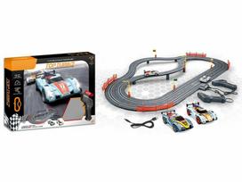 Madej Automobilių trasa Top Turbo, 300 cm, 2 LED automobiliai, 2 valdikliai