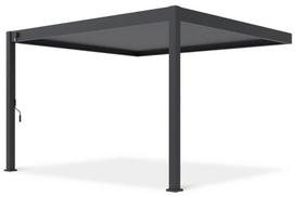 Pavėsinė Pergola Deluxe Wall 3.6x4, tamsiai pilka