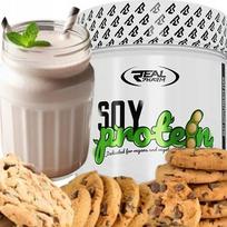 Veganiški sojų baltymai „Real Pharm Soy Protein“, sausainių skonio, 600 g