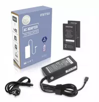 Nešiojamojo kompiuterio maitinimo adapteris Mitsu Maitinimo šaltinis sieciowy Mitsu 65W USB-C, USBC, 5-20V, 3-3.25A (juodas) do notebooka