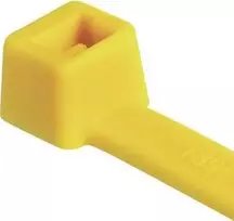 HellermannTyton T30R geltonas kabelių raištis 150 x 3,6 mm, PA66, 100 vnt. (116-01814)