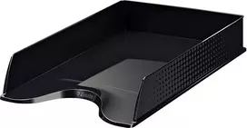 LEITZ Esselte Fusion A4 dokumentų dėklas, juodas, sukraunamas, 10 vnt. (623692)