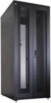 IT-BUDGET 19 inch Server Rack SRK komplektas 42U 800x1000 mm perforuotos dvigubos durelės priekyje ir gale, 4 aktyvūs ventiliatoriai, PDU, lentynos, surinktas, juodas 99ITB19SRK42810DTSM