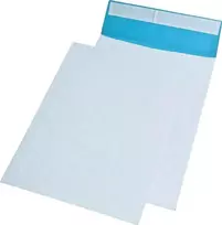 MAILmedia B4 siuntimo vokas su sustiprintu siūlu ir lipniu uždarymu, baltai mėlynas, 250 x 353 mm, 391080