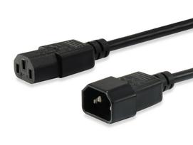 Equip maitinimo laidas IEC C13 – IEC C14, 1,5 m, juodas