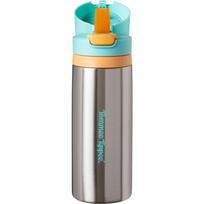 Tommee Tippee On The Go nerūdijančiojo plieno termogertuvė su silikoniniu laikikliu 24m+ 500 ml