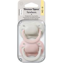 Tommee Tippee Newborn 0-2m čiulptukas Girl 2 vnt.