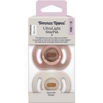 Tommee Tippee Ultra Light Stay Put 6-18 m čiulptukas Girl 2 vnt.