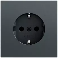 GIRA 418873 SCHUKO lizdas System 70, antracito