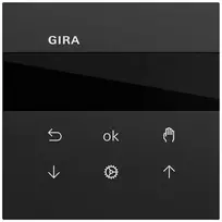 GIRA 536674 S3000 žaliuzių/laiko jungiklis su ekranu, System 70